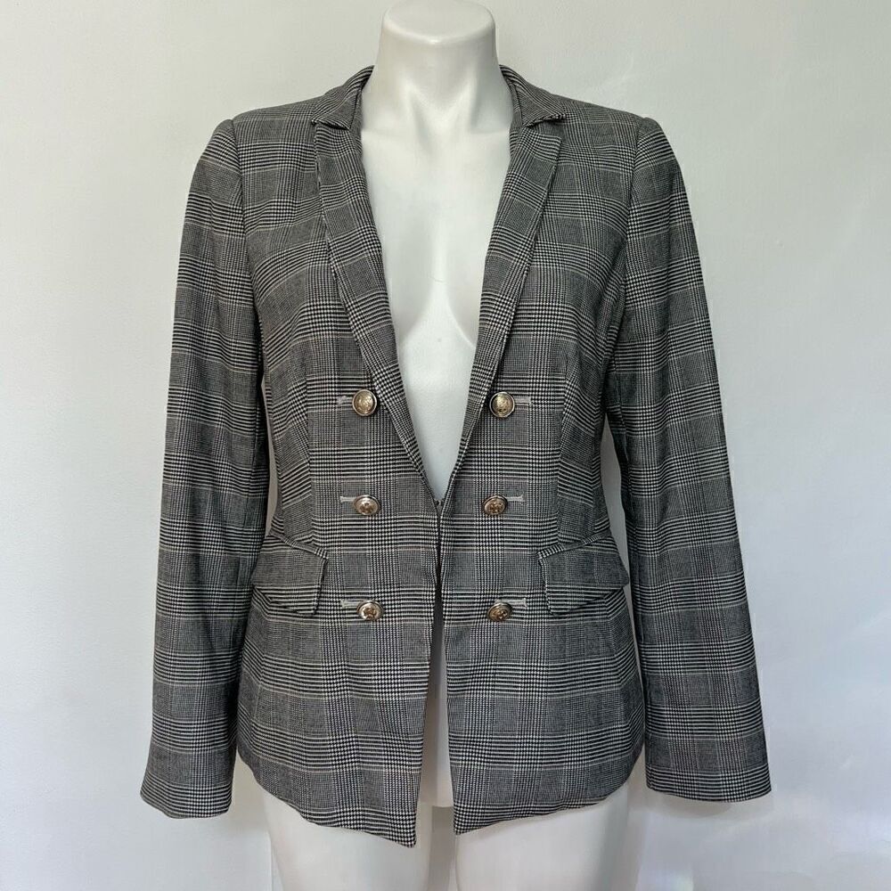 White House Black Market Plaid Blazer